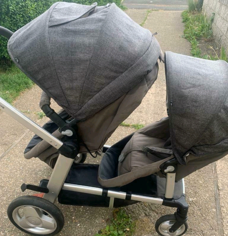 mothercare double pram sale